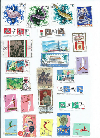 طوابع بريد قديمة متنوعة لهواة جمع الطوابع للبيع 
