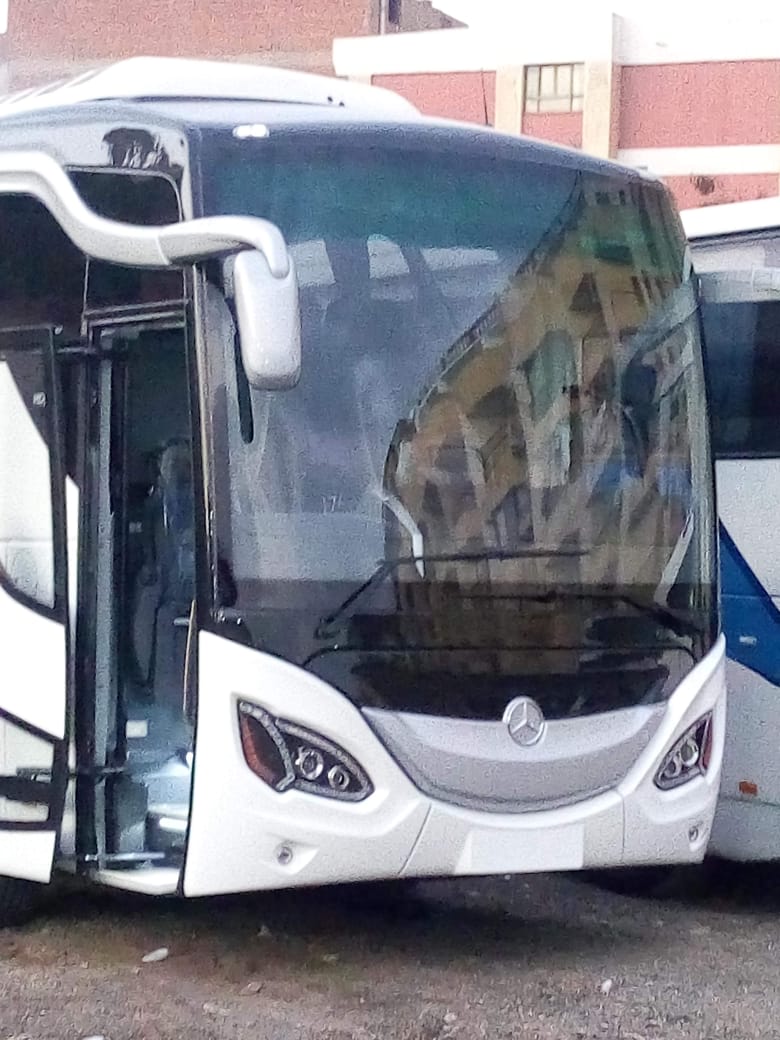 Mercedes Bus Rental with Driver for Comfortable Group Travel and Events.