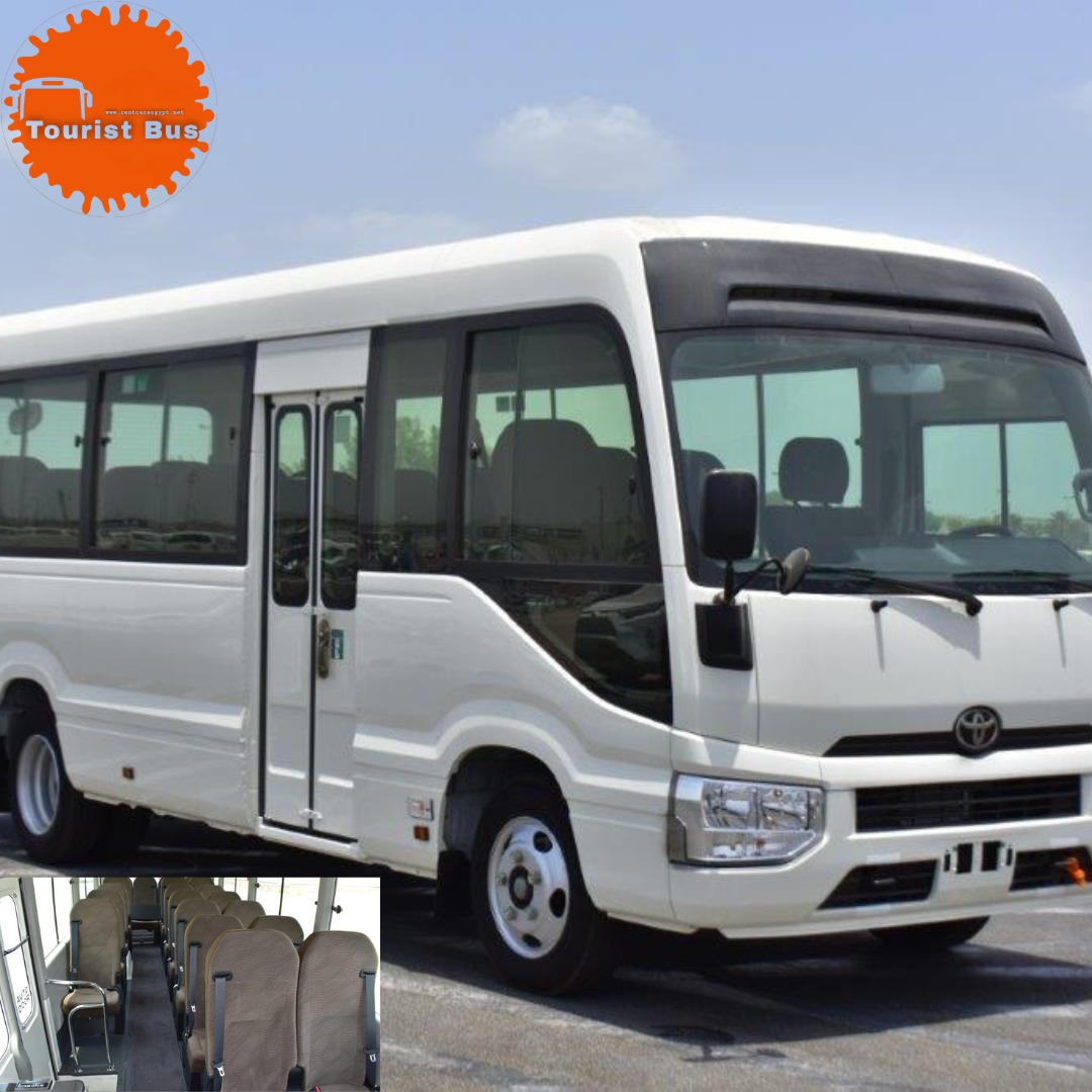 Group Travel Luxury: Rent a spacious 24-seater Toyota Coaster in Egypt 